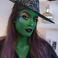 Mysense Green Face Body Paint,Water Based Washable Non-toxic Cream Body Paint for Adults,Professional Face Painting for Halloween Costume SFX Cosplay Camo Witch Makeup,0.6 OZ (18ml)