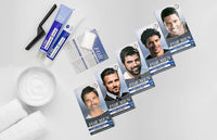 FYNE - Light Brown Permanent Hair Colour | Pack of 3 | Grey Hair Colouring for Men with Comb Applicator Included | Natural-Look Hair Dye | No Mixing Ready to Apply | Ammonia and Cruelty-Free