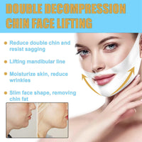 Xinyig 5pcs Bloskin Lift Mask,Double Chin Mask,Face Lift Mask,Double-Chin Reducer Collagen Mask,Face Lifting Mask,V Line Lifting Mask,V Shape Face Tape Mask,V Lifting Chin Up Patch,Skin Tightening Mask
