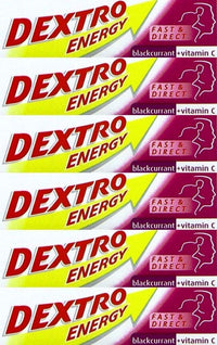 Dextro Energy Glucose Tablets Blackcurrant 47g x 6 Packs
