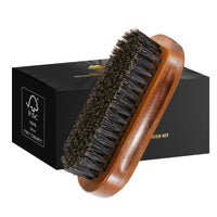 Sofmild Boar Bristle Beard Brush for Men, Beards and Mustaches Grooming Set Including 100% Pure Boar Bristle Beard Brush, Beard Comb, 2 Pcs Mustache Scissors, and Travel Bag