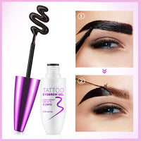 Shengqialun Peel Off Eyebrow Tint, Brow Tattoo Peel Off, Waterproof Eyebrow Gel & Long-Lasting Natural Color, Eye Brow Dye for Defined Brows, Smudge-Proof Up to 3 Days for Daily Use(Black Brown)