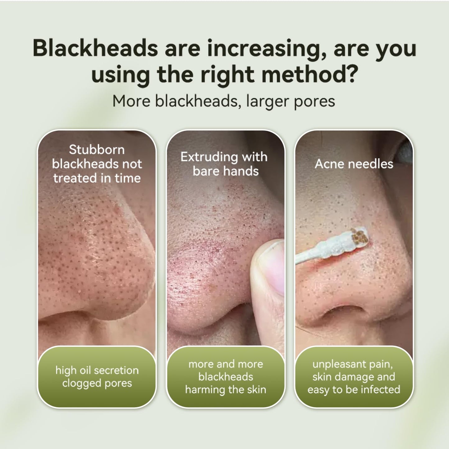 Mererke_Pretty Blackhead Remover Mask, Nose Plant Pore Strips, Blackhead Remover Peel off Nose Mask, Facial Pore Cleanser 1.06oz