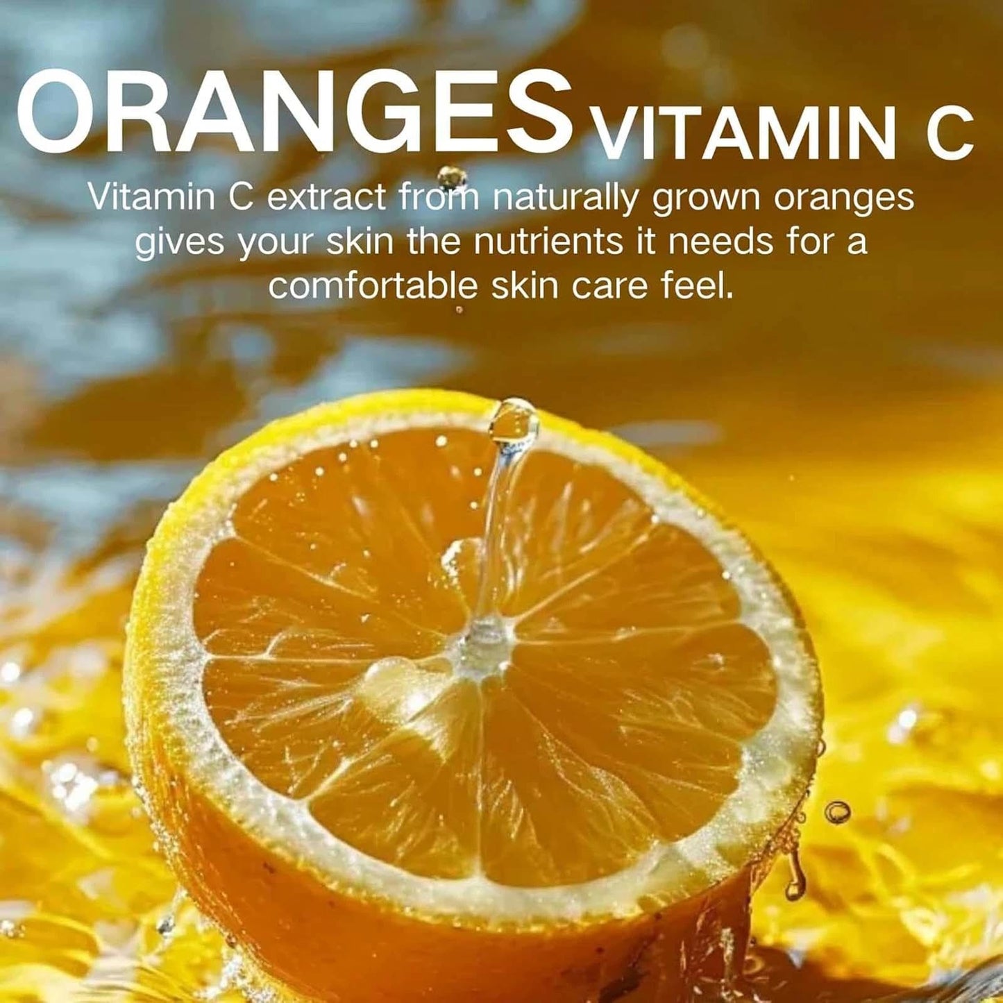 100% Vitamin C Facial & Body Oil Gel for Women - Essential Oils for Skin Care - Moisturizes, Nourishes, and Helps Wrinkles - Absorbs Easily - Massage Oil for Dry Skin