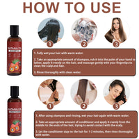 DMQ Batana Oil for Hair Care Set,Batana Oil Shampoo and Conditioner,Deep Nourish Scalp,Restores Damaged Hair,Natural Hair Growth Oil Effective Against Regional Alopecia,Smooth Hair Travel Set