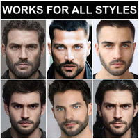 RubyTint Beard Dye for Men – Waterproof Formula with 4-Prong Tip – Helps Fill & Shape for a Natural Look Multi-Use Beard Pen Filler (black 2pcs)