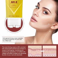Trendyfave Ah-8 Firming Neck Cream, Ah-8 Neck Firming Cream With Roller, Tighten Sagging Skin, Reduce Wrinkles & Double Chin, Anti-Aging Neck Lotion, Non-Greasy Formula For neck & Face, 100g