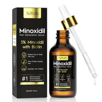 5% Minoxidil Hair Growth Serum Oil For Men and Women, Biotin Hair Serum, Prevent Scalp Hair Loss, 60 ml / 2.11 fl.oz