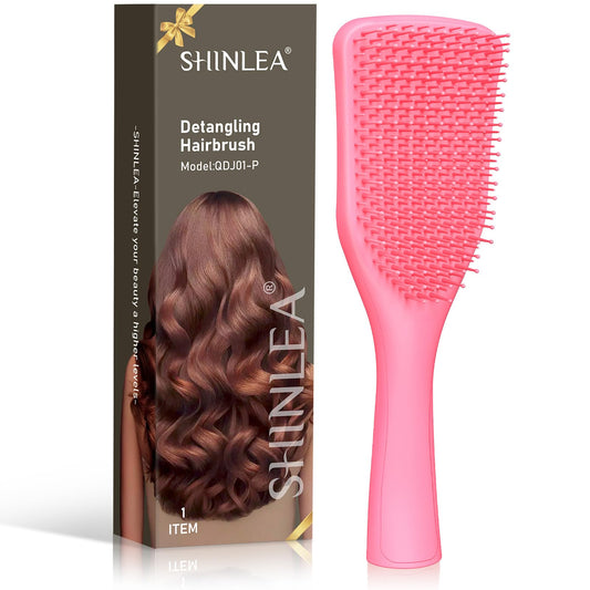 SHINLEA Ultimate Detangler Hairbrush, Anti Tangle Hairbrush for Wet and Dry Hair, Reduces Breakage, Eliminates Knots, Detangles All Hair Types, Detangler Brush for Hair Straightening, Styling