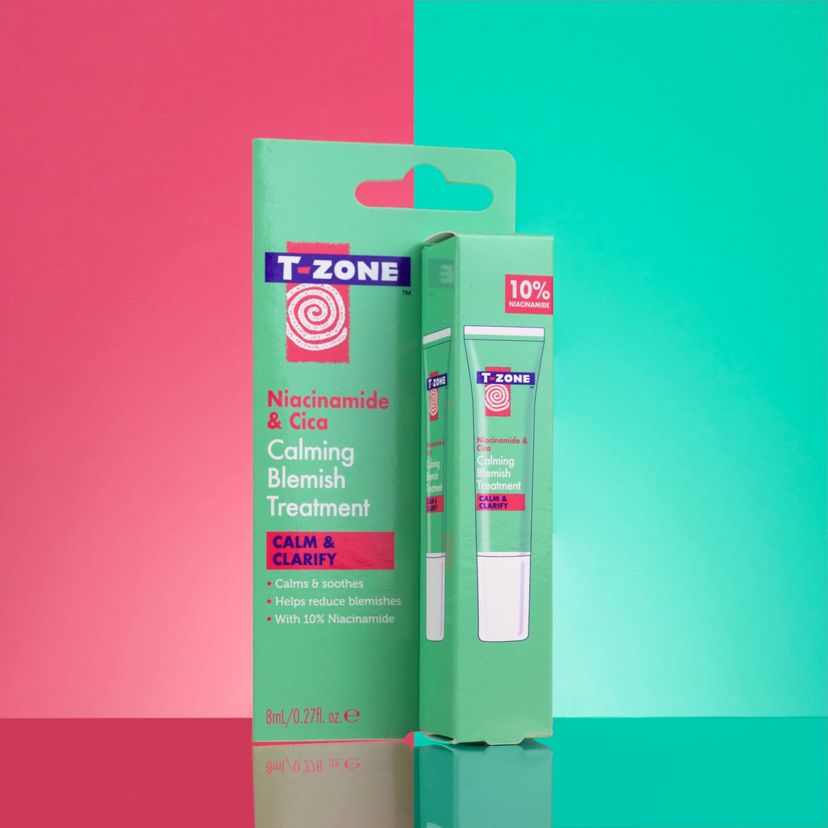 T-Zone Niacinamide & Cica Calming Blemish Treatment (8ml) - Calms & Soothes. Helps Reduce Blemishes. With 10% Niacinamide