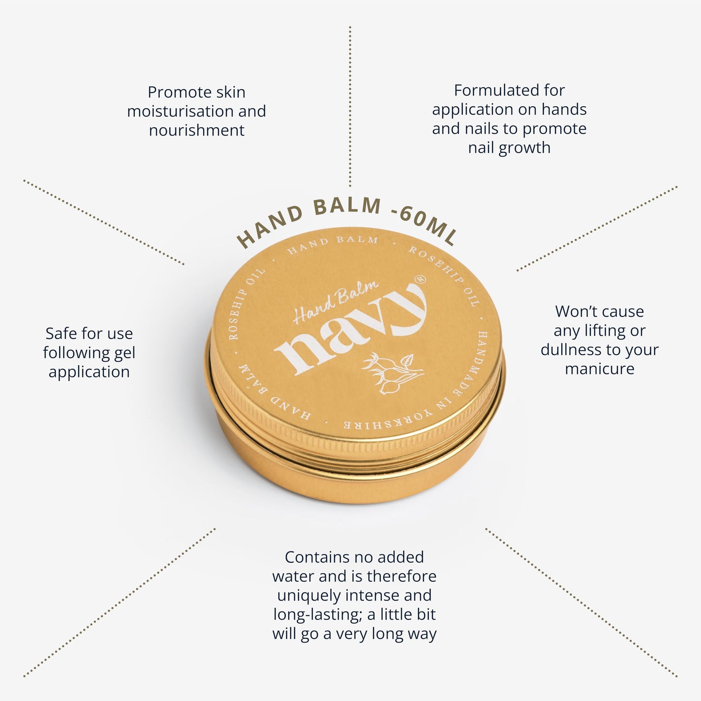 Navy Professional Hand Balm - 60ml - Promote Skin Moisturisation and Nourishment