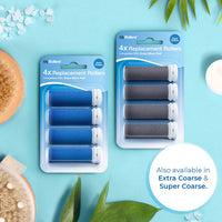 My Rollers 4 x Extreme Coarse Green Replacement Rollers Compatible with Emjoi Micro Pedi