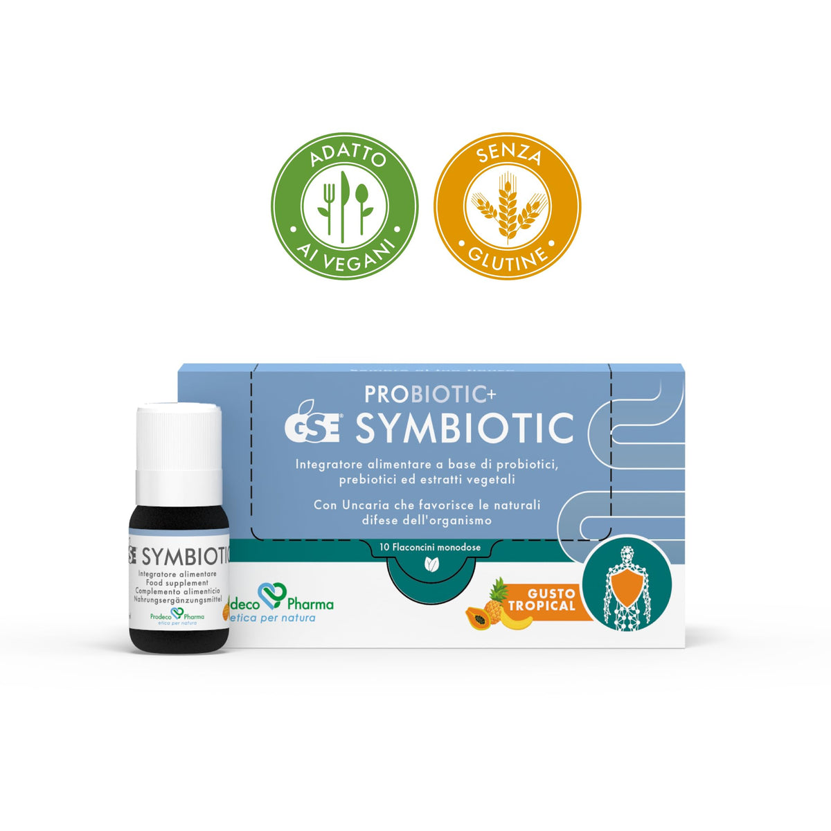 PRODECO PHARMA Prodeco Pharma Probiotic+ Gse Symbiotic 10 Flaconcini