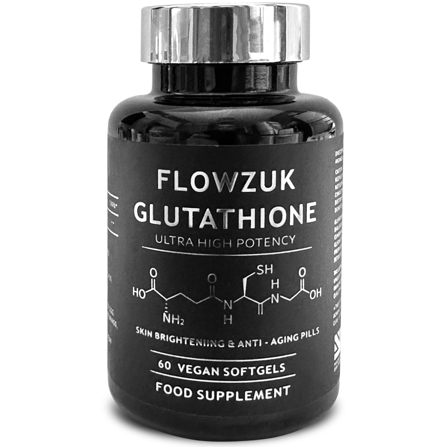 FLOWZUK Glutathione Supplements Ultra High Strength 60 Easy to Swallow softgels with Added Vitamin C and Collagen