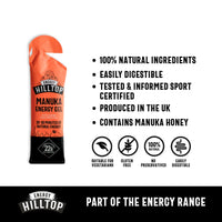 Hilltop Honey Hilltop Energy - Natural Manuka Energy Gel - Original - 12x30g