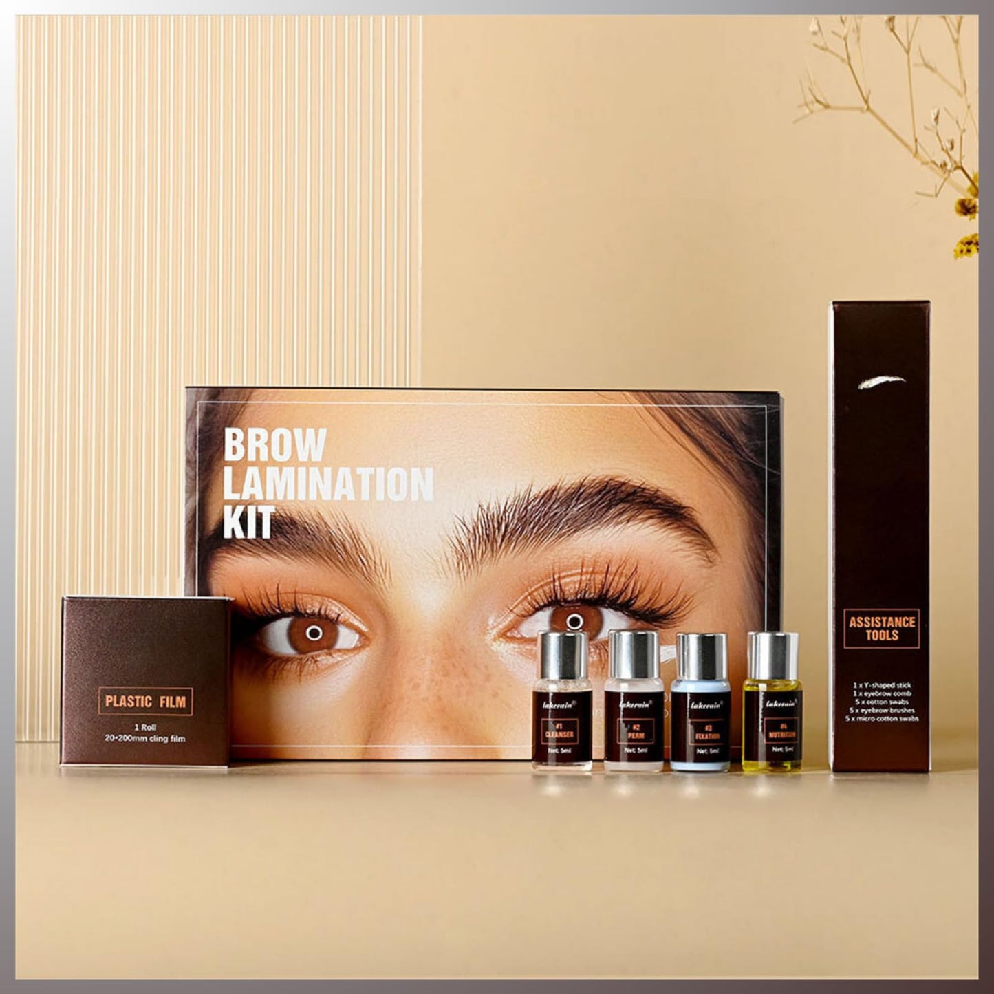 SHEBEEDO Brow Lamination Kit Premium Eyebrow Lamination Kit With Keratin Premium Eyebrow Lift Set Shaping For 3d Natural Fuller Thicker Wild Eyebrows 6 Weeks Long Lasting Results Professional Salon Results