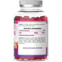 Nature's Truth Biotin 5000ug - 60 Vegan Gummies - Skin & Hair Support - Natural Strawberry Flavour