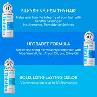 KISS Kiss Tintation Semi Permanent Hair Colour With Argan oil, Aloe Vera - Azure T221