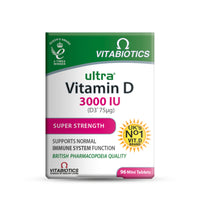 Vitabiotics Ultra Vitamin D 3000iu Super Strength Tablets, Pack of 96