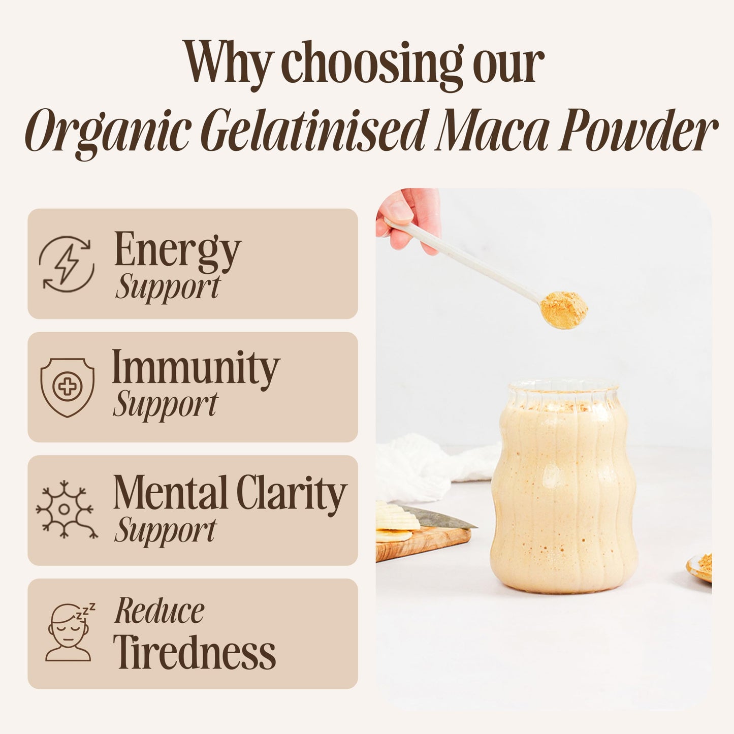 Sevenhills Wholefoods Organic Gelatinised Maca Powder 400g | Four Roots - Yellow, Red, Purple, and Black | Peruvian | Certified Organic | GMO-Free | Gluten-Free