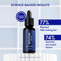 Routine Wellness Scalp Serum for Thinning Hair – Promotes Visibly-Thicker, Fuller-Looking Hair – Lightweight, Science-Backed with Red Clover & Peptides - 30ml