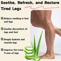 ISBEAUSOLS 2PCS Edema Balm for Legs, Soothing Miracle Balm to Reduce Swelling in Feet and Legs, Var-icose V-eins Cream, Body Cream with Natural Ingredients, Vegan Skincare, 30g × 2