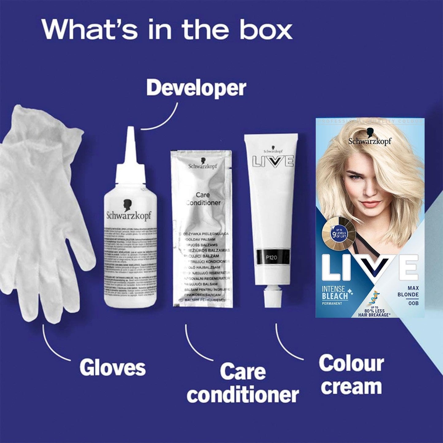 Schwarzkopf LIVE XXL 00B MAX BLONDE 1
