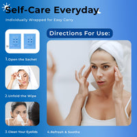 VED Ved Eyelid & Lash Wipes for Periocular Treatment in Adults and Children. Safe & Naturally Remove debris For Lashes and Eyelids, Pack of 30 Pre-moistened Sterile Wipes (Pack Of One(30 Count))