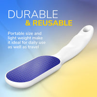 Dr. Scholl's Dr. Scholl’s Nano Glass Foot File - Immediately Removes Hard Skin on Wet or Dry Feet, Waterproof & Rustproof, Gentle Dead Skin and Callus Remover, Pedicure Foot Scrubber for Shower, Soft-Grip Handle