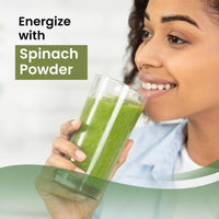 Herbal Magic's Organic Spinach Powder Green Superfood for Smoothies,Juice, Baking Free from Fillers & preservatives of&G Organic Certified (100g (Pack of 1))