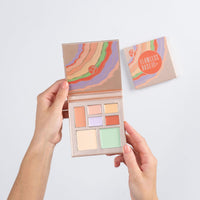 W7 Flawless Base Cream Colour Correcting Palette - 7 Shades to Improve Skin Discolouration & Imperfections