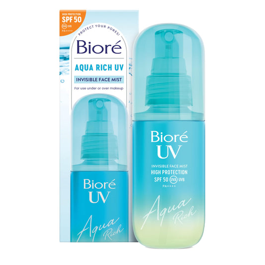 Bioré Biore Aqua Rich UV Invisible Face Mist SPF 50, 60ml