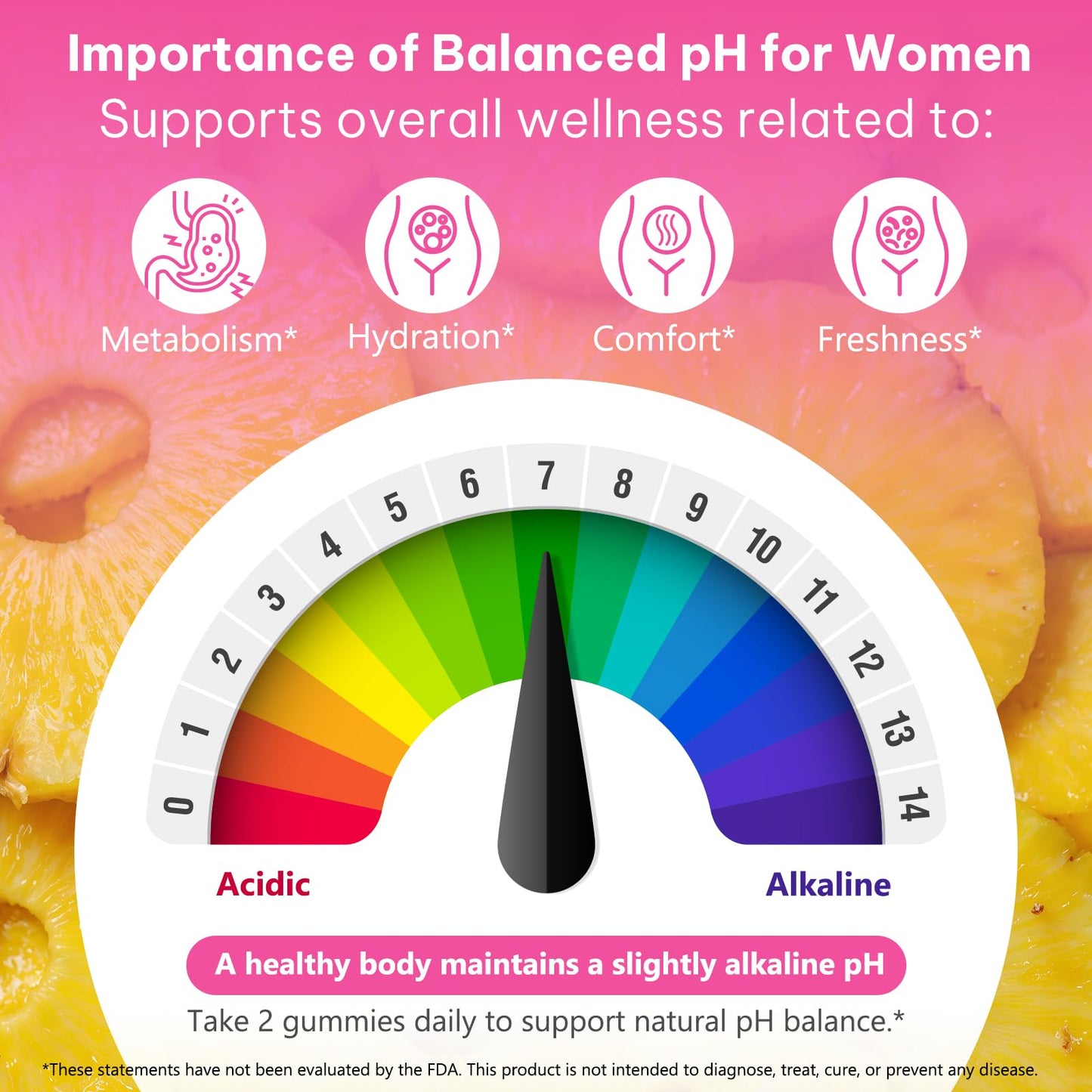 GMOLARSUSCO Feminine Probiotics Gummies for Women, Vaginal Probiotics Feminine Balance pH Gummies for Healthy Odor, Yeast Balance, Flora, Gut Health, Immune System with Slippery Elm, Prebiotics & Lactobacillus Bl