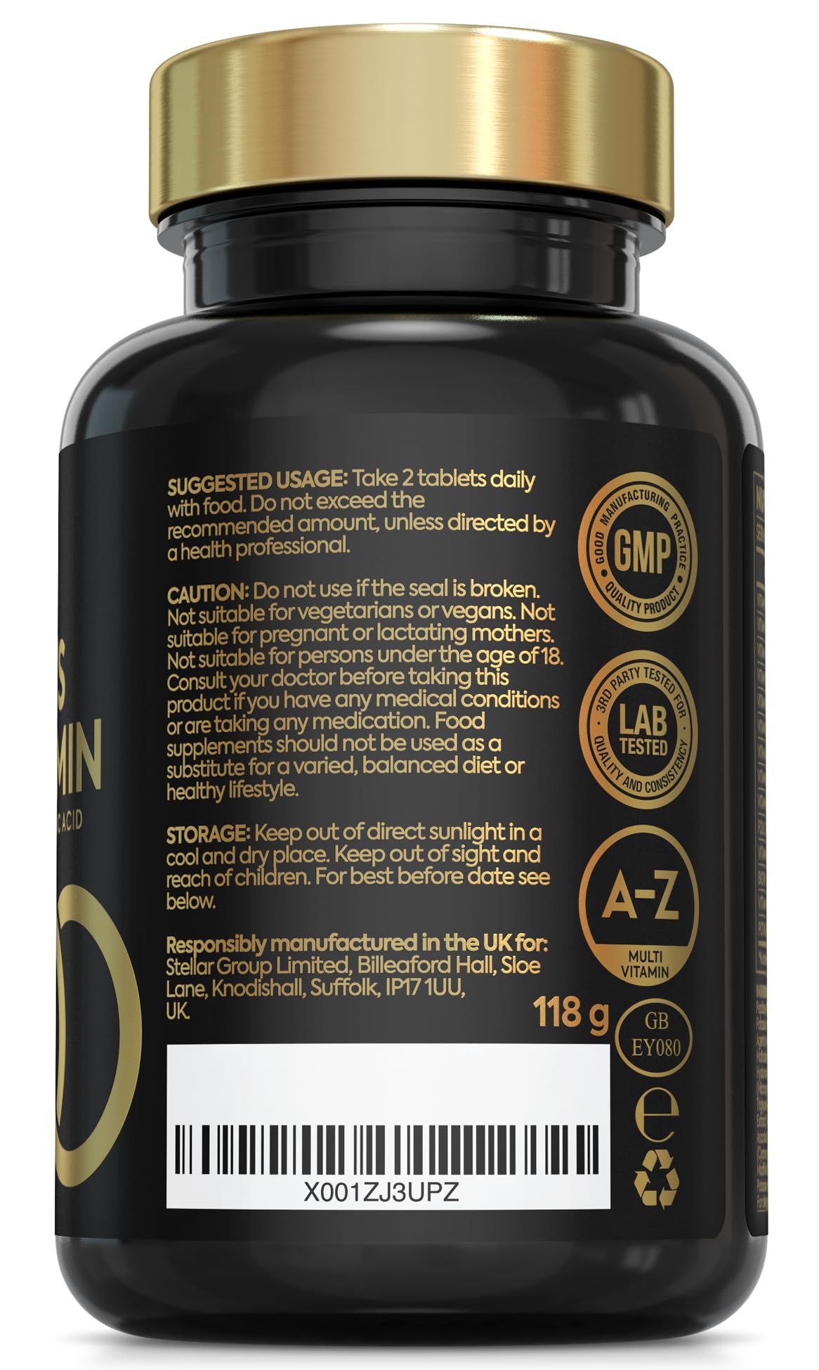 Multivitamin Tablets for Women with Collagen & Hyaluronic Acid - 27 Essential Vitamins, Minerals, & Botanicals | Womens Multivitamins, 90 Tablets, Immune System, Tiredness and Fatigue, Womens Vitamins