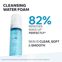 Uriage Face Cleanser & Make-Up Remover 150ml - Ultra-Soft Airy Foam, Rinse-Off Cleanser - Perfectly Removes Make-Up, Leaves Skin Soft - Floral Fragrance - Soap-Free, Physiological Ph
