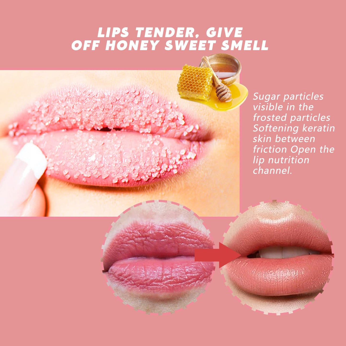 Lip Care Kit, MKNZOME Moisturizing Lip Mask & Lip Scrub Set,Exfoliating Lip Scrub Repair Lip Mask Lip Care Gift Women Girls Overnight Lip Treatment Repair for Dry Chapped Cracked Peel Lips, Lip Lines
