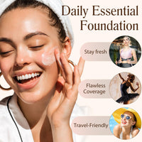 Colour Changing Foundation SPF50 Medium Spectrum Foundation Flawless Natural Coverage Long-Lasting Hydration For Anti-Aging Concealer Moisturizing, 30ml