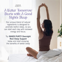 Overnight Rest Sleep Supplement with Lemon Balm Extract, Magnesium and More, Natural Vegan Sleep Support Supplement for Adults for Relaxation and Deep Restful Sleep, 90 Capsules