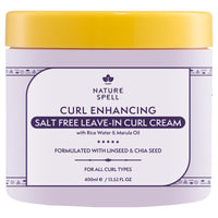 Nature Spell Curl Leave-In Cream, Salt Free Formula for Definition, 400 ml