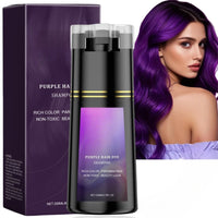 Mubuni Purple Polar Hair Dye Shampoo,3-In-1 Shampoo for Color H/air,Purple Hai/r Dye,Color Sha/mpoo Ha/ir Dye,Instant Hai/r Dye Sham/poo,Colour Shamp/oo,Anti Grey Shampo/o,Permanent Colour