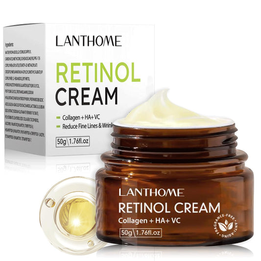 Trendyfave Retinol Face Cream, Night Cream for Women Anti Aging, Cream with Hyaluronic Acid Vitamin C Cream Face Moisturizer, Wrinkle Repair Collagen Face Cream, Softer, Smoother, 50g