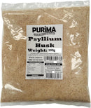 PURIMA Psyllium Husk 500g – 99% Purity Blond Whole Husks Flakes Bulk Soluble Natural Fibre for Baking Drinks Food Humans Eat Gut Laxatives Constipation Relief Digestive Aid Ispaghula Isabgol