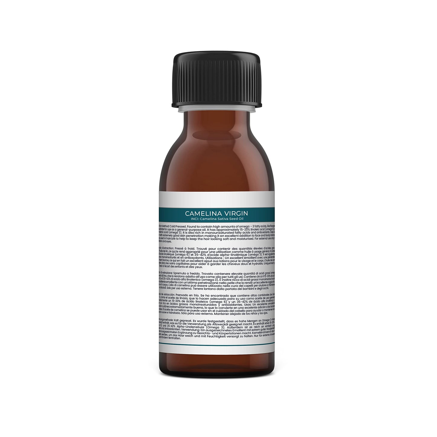 Mystic Moments | Camelina Virgin Carrier Oil 125ml - Pure & Natural Oil Perfect For Hair, Face, Nails, Aromatherapy, Massage and Oil Dilution Vegan GMO Free