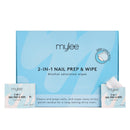 MYLEE Mylee 200pcs Gel Polish 2-in-1 Nail Prep & Wipe Wipes, UV LED Gel Nails Soak Off Varnish & Sticky Residue Remover, Cleanses Nail Plate Pre-Manicure Pedicure and Removes Sticky Inhibition Layer