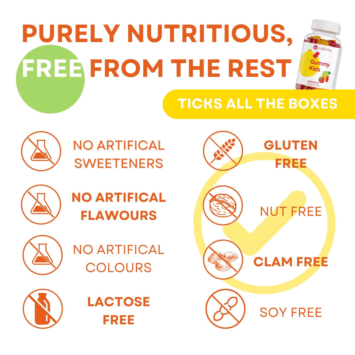 Multivitamin for Kids - Natural Apple and Strawberry Flavour - Low-sugar - with 12 essential Nutrients - Kids Multivitamins Gummies - 100 Vitamin Gummies - with Zinc, A, B6, B12, C, D3, E, K1 Vitamins