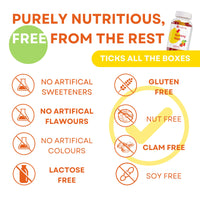 Multivitamin for Kids - Natural Apple and Strawberry Flavour - Low-sugar - with 12 essential Nutrients - Kids Multivitamins Gummies - 100 Vitamin Gummies - with Zinc, A, B6, B12, C, D3, E, K1 Vitamins