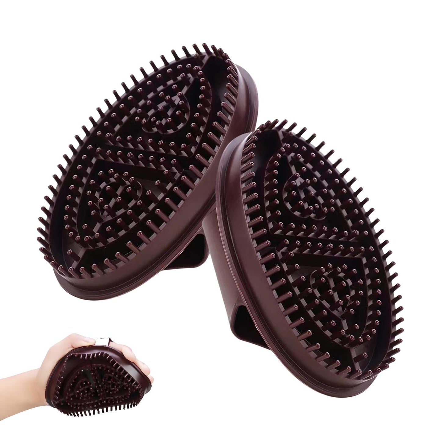 louuuou 2 PCS Meridian Brush Massage Brush, Acupressure Meridian Massage Brush Body Body Brushes Scalp Brush Full Body Relaxation Comb Relax Relieving Stress Meridians Brushes Massages Tool for Men and Women
