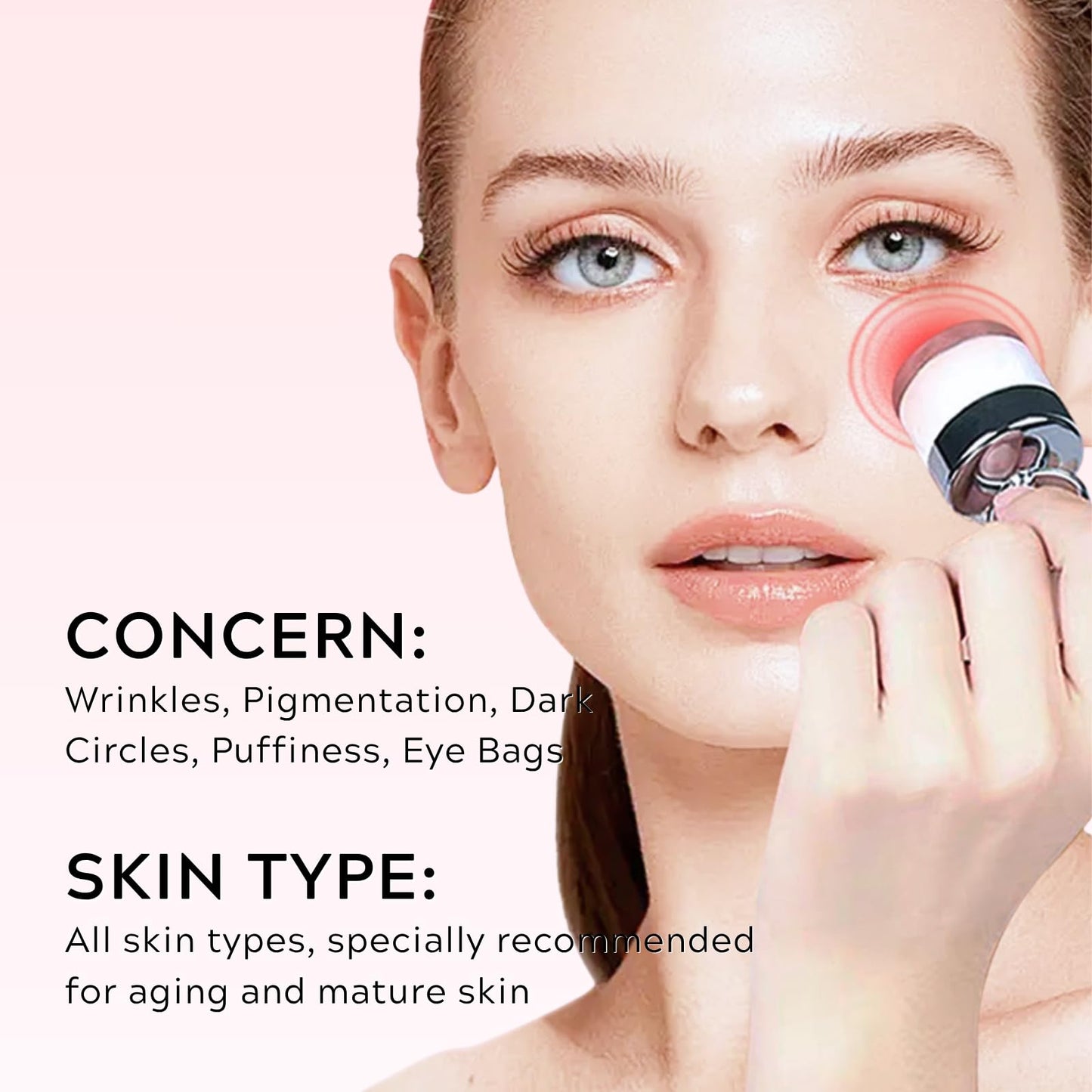 Electric Massage Eye Cream for Dark Circles and Puffy Eyes, Collagen Eye Cream Anti Aging: Smooth Fine Lines Wrinkles, Lifting & Hydration, Collagen Boosting, Korean Skincare, 30g