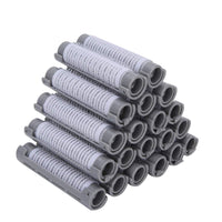 TMISHION Hair Perm Kit, 20pcs Rods Large Kit for Women, 20pcs Fluffy Hair Perm Rods with Clips for Soft and Plump Curls, Hairdressing Tool Kit Fluffy Roller Curler Hairdressing Styling Tool (Grey)