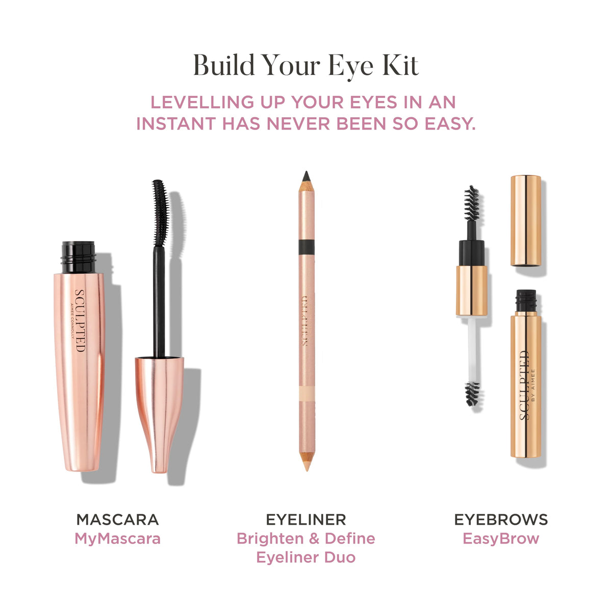 SCULPTED by Aimee EasyBrow Clear from Sculpted by Aimee - Travel-Friendly, Double-Ended, Vegan 2-in-1 Tinted Fibre or Clear Eyebrow Gel with Spoolie